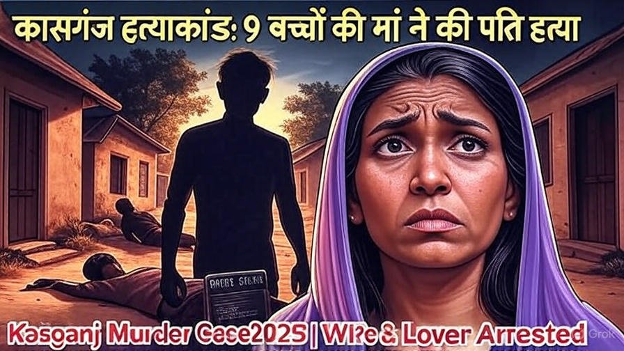 कासगंज महिला ने प्रेमी संग पति की हत्या की