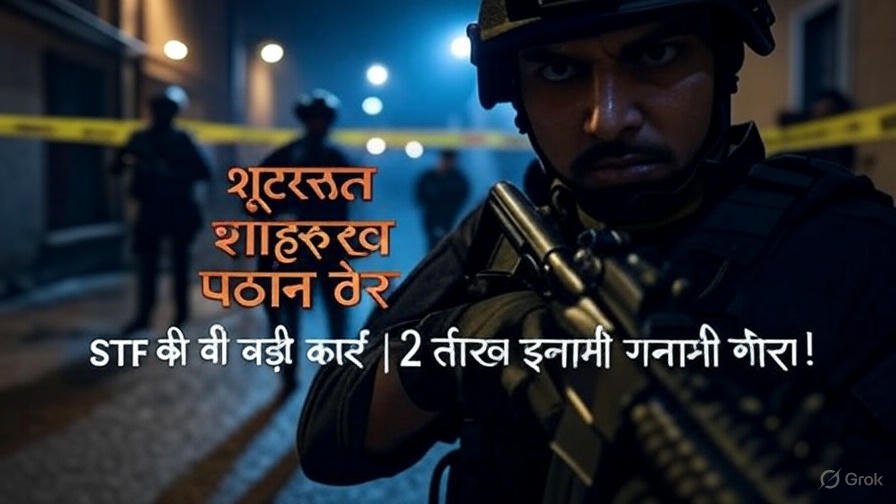 Shooter Shahrukh Pathan Encounter Meerut STF 2025