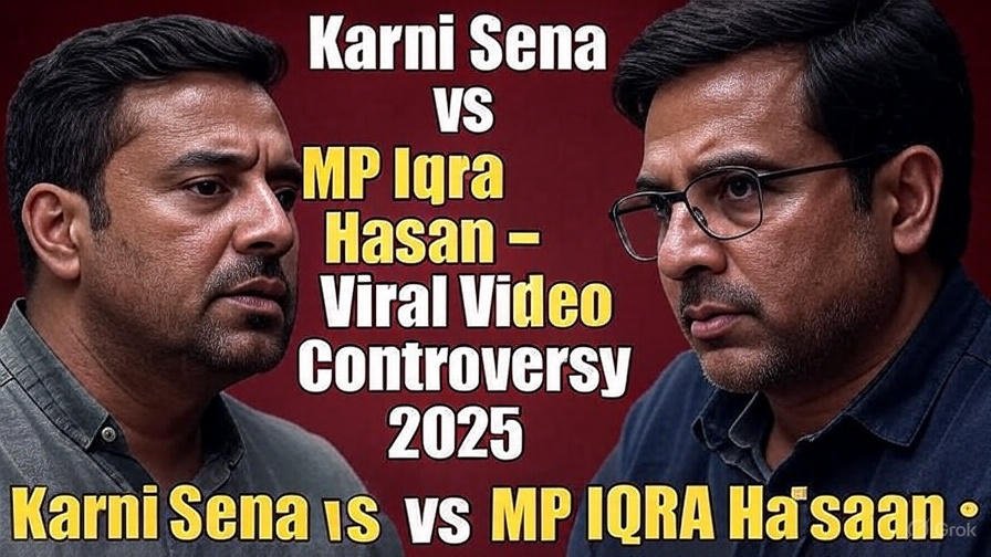 Iqra Hasan Karni Sena Viral Video Case 2025