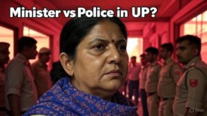 UP Minister Pratibha Shukla Protest Kanpur Police 2025
